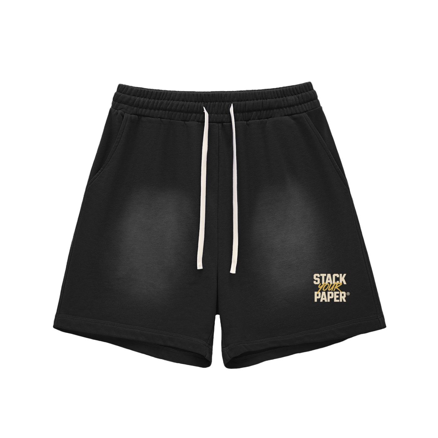 StackYourPaper Edge Fade Raw Shorts